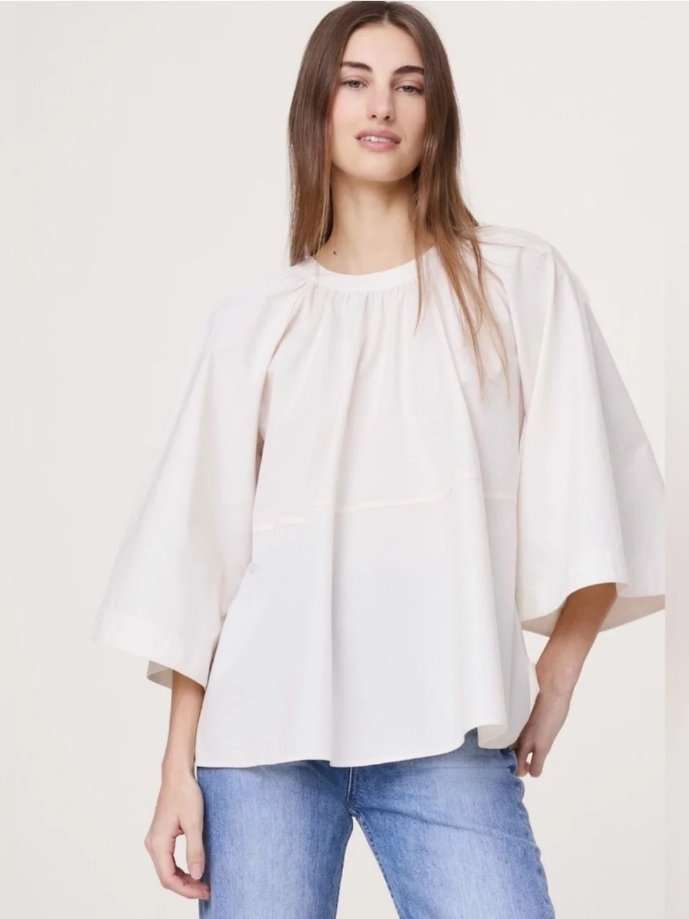 Banana Republic Cotton Poplin Trapeze Top